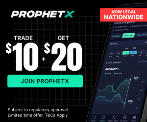 ProphetX — Trade $10, get $20